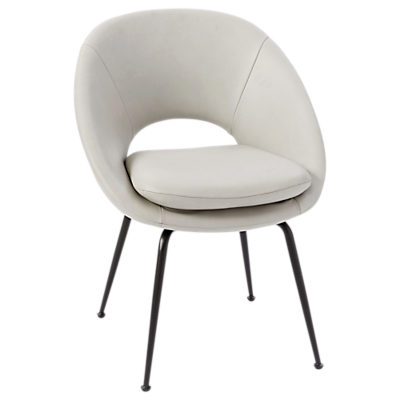 west elm Orb Upholstered Dining Chair, Cement west elm Orb Upholstered Dining Chair, Cement